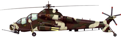 Profil couleur du Denel AH-2 Rooivalk