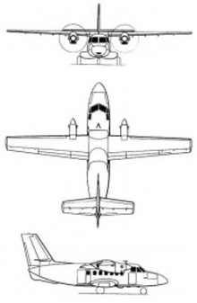Plan 3 vues du Let L-410