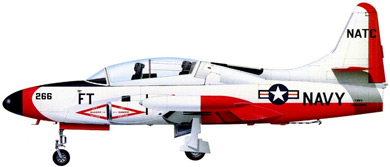 Profil couleur du Lockheed T2V / T-1A Seastar