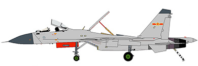 Profil couleur du Shenyang J-15 ‘Flanker-D+’