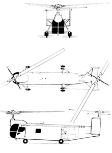 Plan 3 vues du Bell HSL Sea Lion