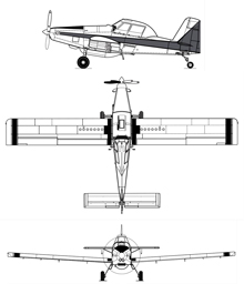 Plan 3 vues du Air Tractor AT-802