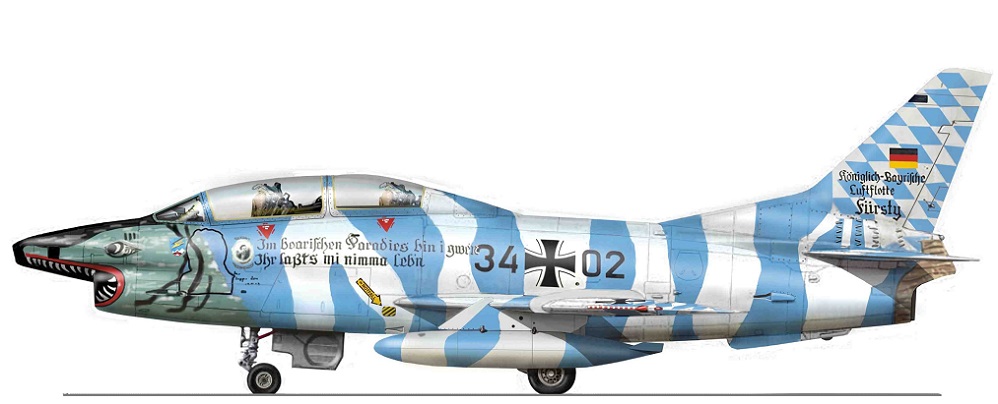 Profil couleur du Fiat G.91T Gina