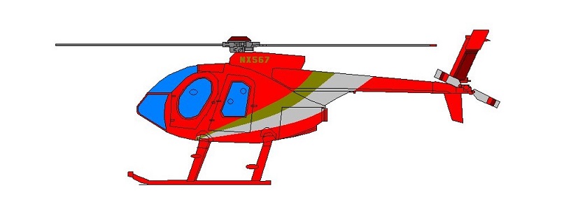 Profil couleur du MD Helicopter MD-520 / MD-530 Defender