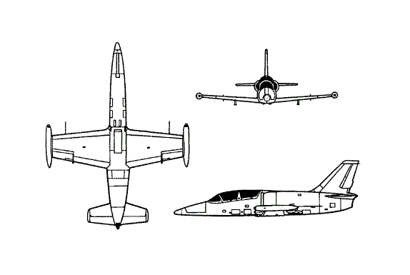 Plan 3 vues du Aero L-59 Super Albatros