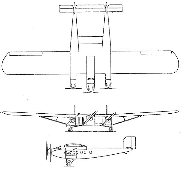 Plan 3 vues du Dyle & Bacalan DB-70