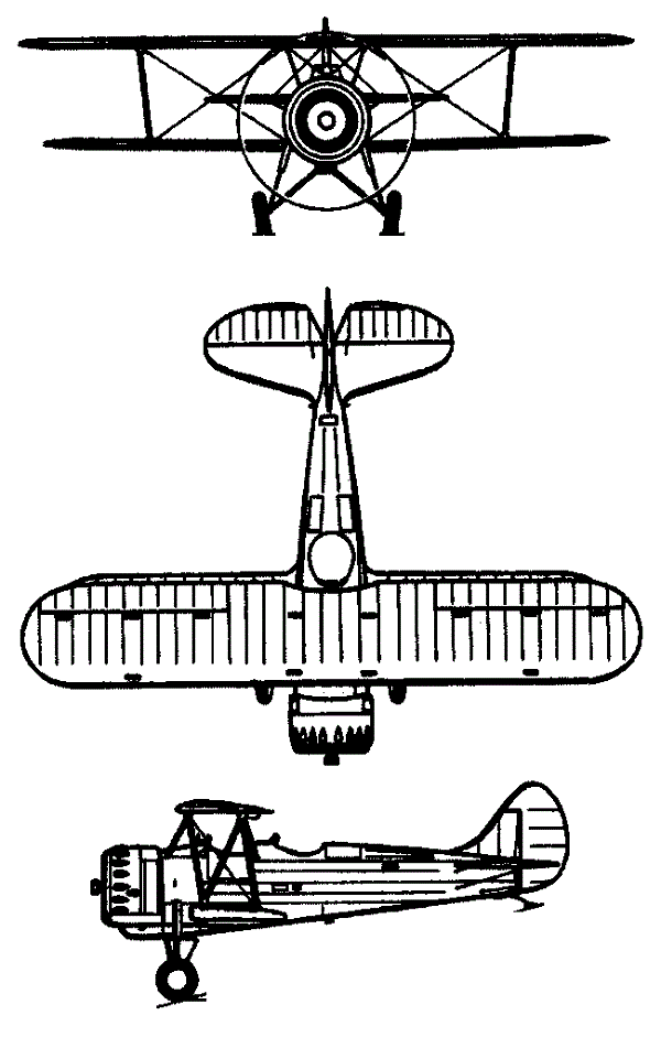Plan 3 vues du P.W.S. PWS-26