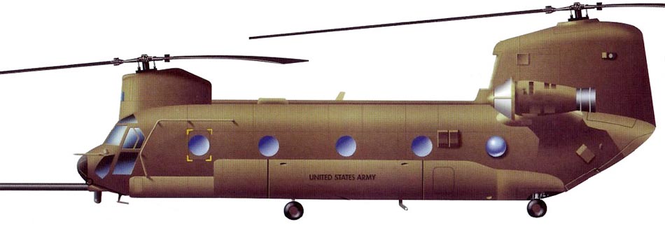 Profil couleur du Boeing Vertol MH-47 Chinook
