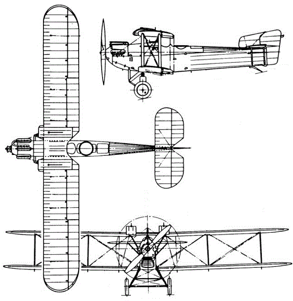 Plan 3 vues du Fairey Fawn