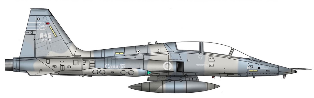 Profil couleur du Canadair CL-219 / CF-116 Freedom Fighter