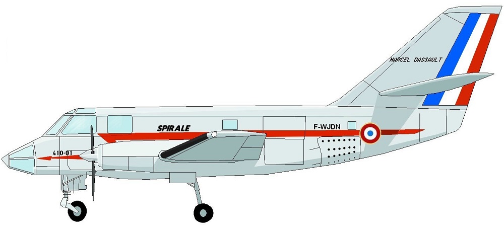 Profil couleur du Dassault MD.410 Spirale / MD.415 Communauté