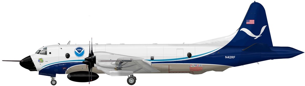 Profil couleur du Lockheed WP-3 Hurricane Hunter