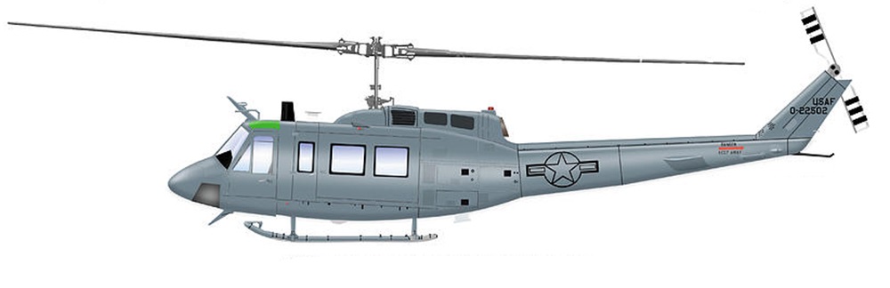 Profil couleur du Bell TH-1 Huey