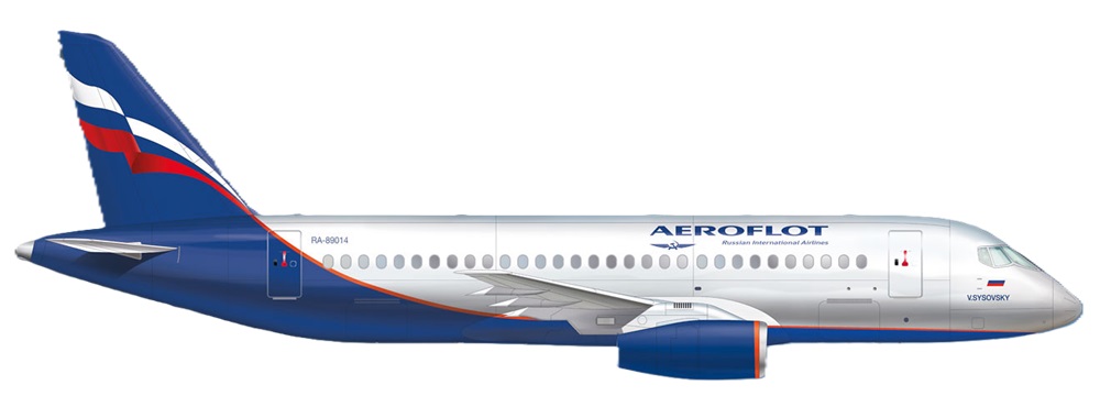 Profil couleur du Sukhoi Superjet 100