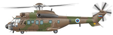 Profil couleur du Eurocopter AS.532 (EC 725) Cougar