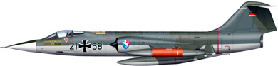 Profil couleur du Lockheed F-104 Starfighter