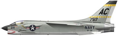 Profil couleur du Vought (L.T.V.) F-8 Crusader