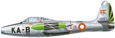 Profil couleur du Republic F-84 Thunderjet