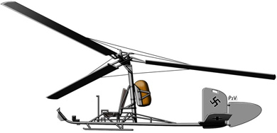 Profil couleur du Focke-Achgelis Fa-330 Bachstelze