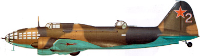 Profil couleur du Ilyushin DB-3/Il-4  ‘Bob’
