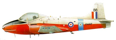 Profil couleur du Hunting Percival P.84 Jet Provost