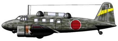 Profil couleur du Tachikawa Ki-54  ‘Hickory’