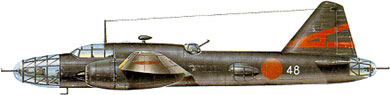 Profil couleur du Mitsubishi Ki-67 Hiryu ‘Peggy’