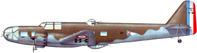 Profil couleur du Bloch MB.131