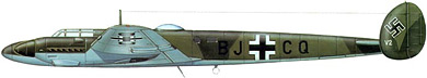 Profil couleur du Messerschmitt Me 261