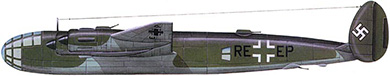 Profil couleur du Messerschmitt Me 264 Amerikabomber