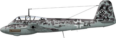 Profil couleur du Messerschmitt Me 410 Hornisse