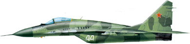 Profil couleur du Mikoyan MiG-29  ‘Fulcrum’