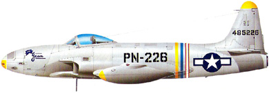 Profil couleur du Lockheed P-80 Shooting Star