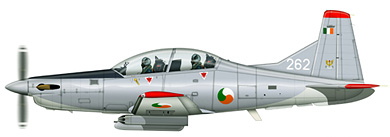 Profil couleur du Pilatus PC-9