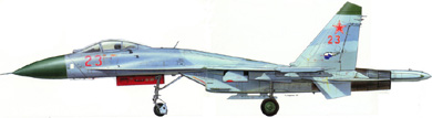 Profil couleur du Sukhoï Su-27  ‘Flanker’