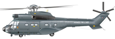 Profil couleur du Aérospatiale AS.332 (EC 225) Super Puma