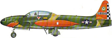 Profil couleur du Lockheed T-33 T-Bird