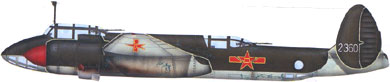 Profil couleur du Tupolev Tu-2  ‘Bat’