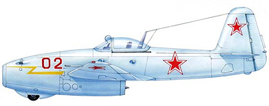 Profil couleur du Yakovlev Yak-17  ‘Feather’