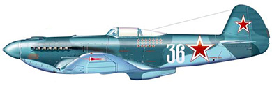 Profil couleur du Yakovlev Yak-9 ‘Frank’