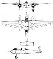 Plan 3 vues du Breguet Br.693