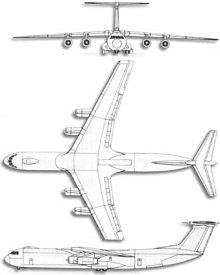 Plan 3 vues du Lockheed C-141 Starlifter