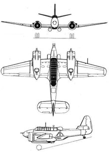 Plan 3 vues du Commonwealth CA-4/CA-11 Woomera