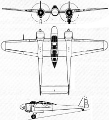 Plan 3 vues du Fokker G.I