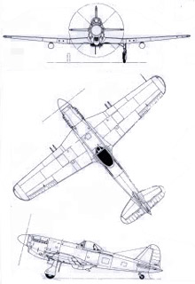 Plan 3 vues du Fiat G.59