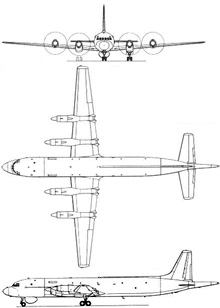 Plan 3 vues du Ilyushin Il-38  ‘May’