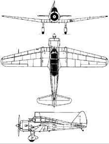 Plan 3 vues du Tachikawa Ki-36  'Ida'