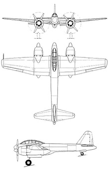 Plan 3 vues du Rikugun Ki-93