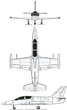 Plan 3 vues du Aero L-39 Albatros