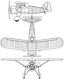 Plan 3 vues du Morane-Saulnier MS.225